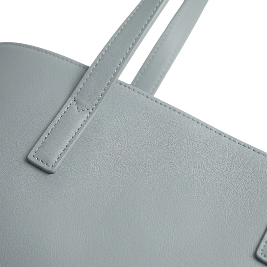The Signature Structured Tote – Slate Gray