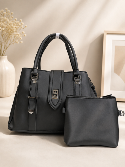 Pearl-Trim Structured Crossbody Bag