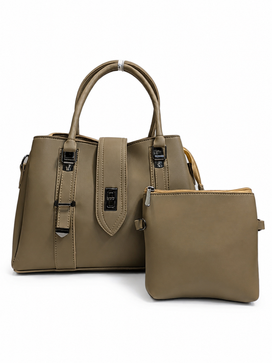 Pearl-Trim Structured Crossbody Bag