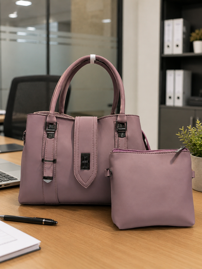 Pearl-Trim Structured Crossbody Bag