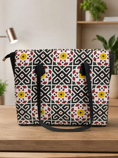 Wild Animal-Print Statement Tote Bag