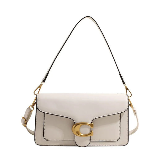 Tabby-Style Structured Shoulder Bag front view