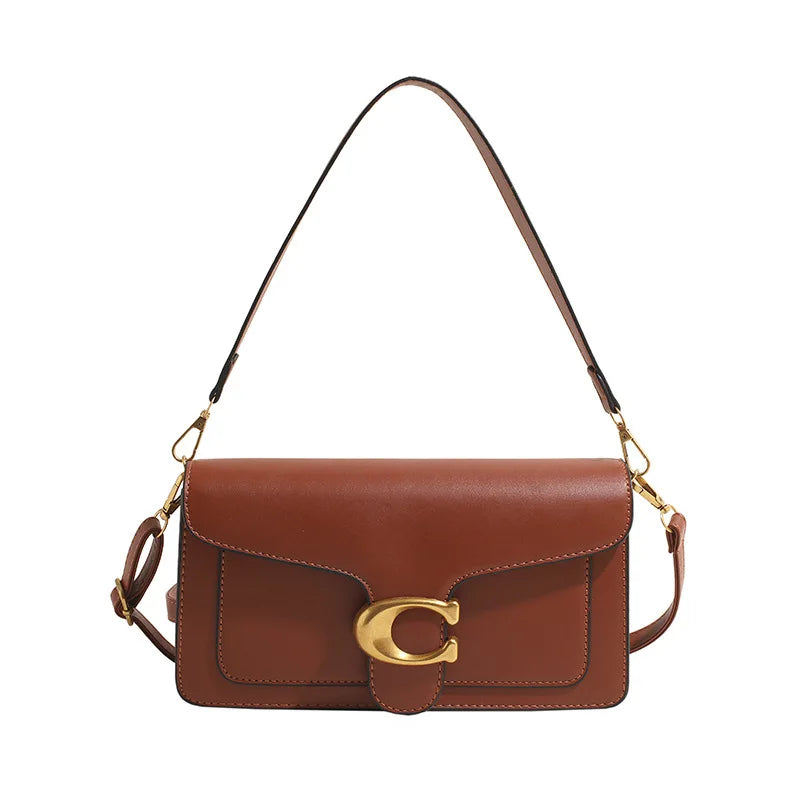 Tabby-Style Structured Shoulder Bag detail view