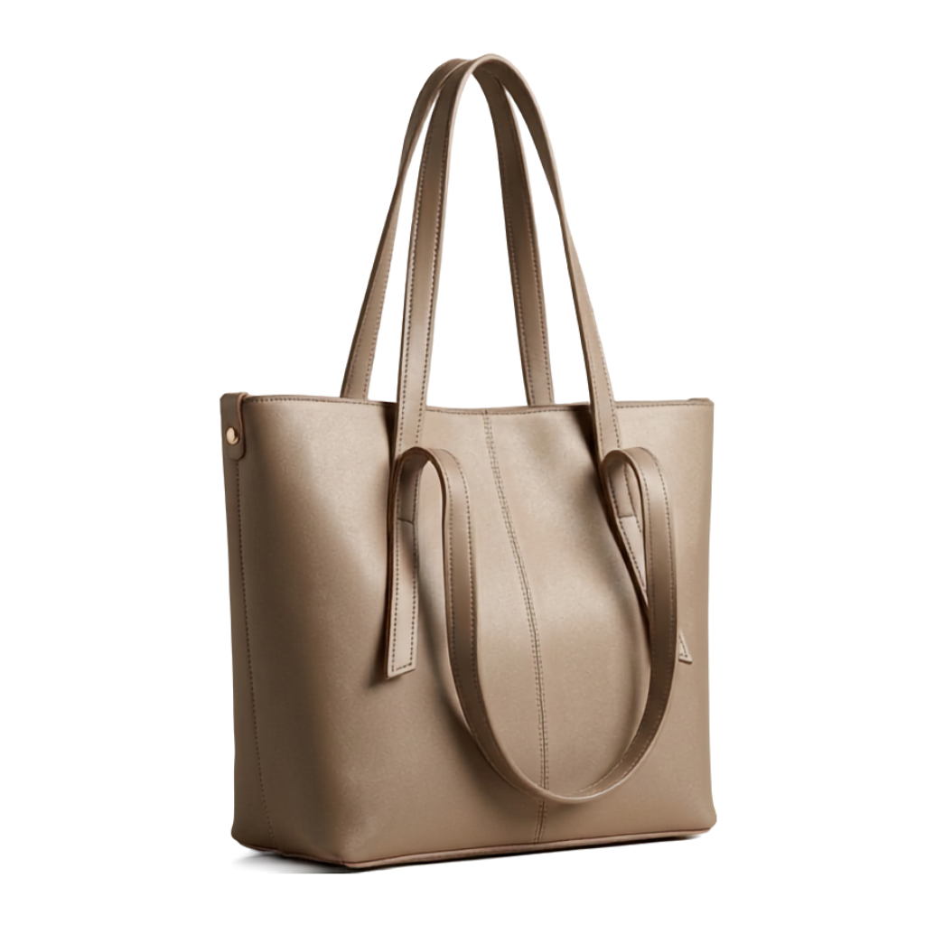 The Signature Structured Tote – Taupe