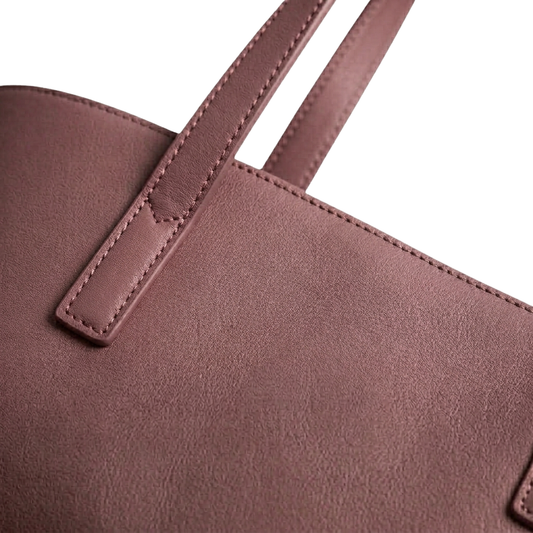 The Signature Structured Tote – Dusty Rose