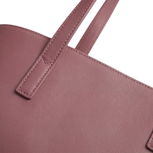 The Signature Structured Tote Bag – Deep Maroon