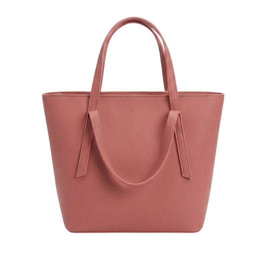 The Signature Structured Tote – Dusty Rose